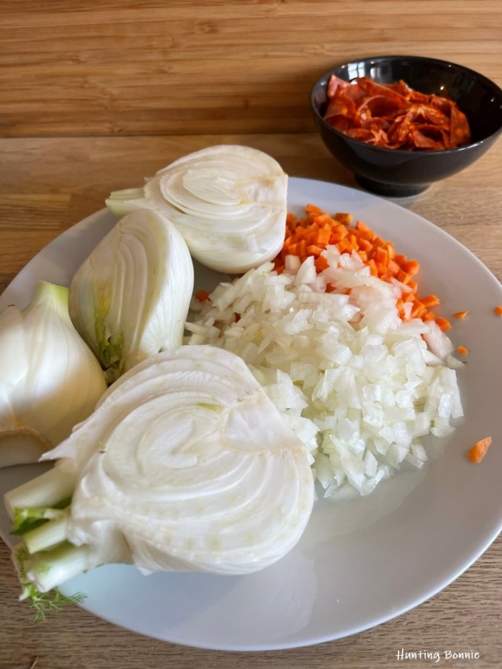 Ingrédients pour Fenouils Braisés au chorizo