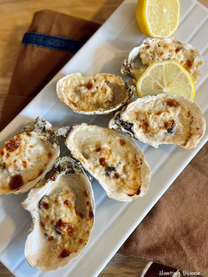 Huitres gratinées au parmesan