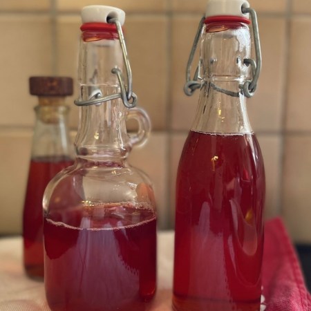 Sirop de calices de fraises