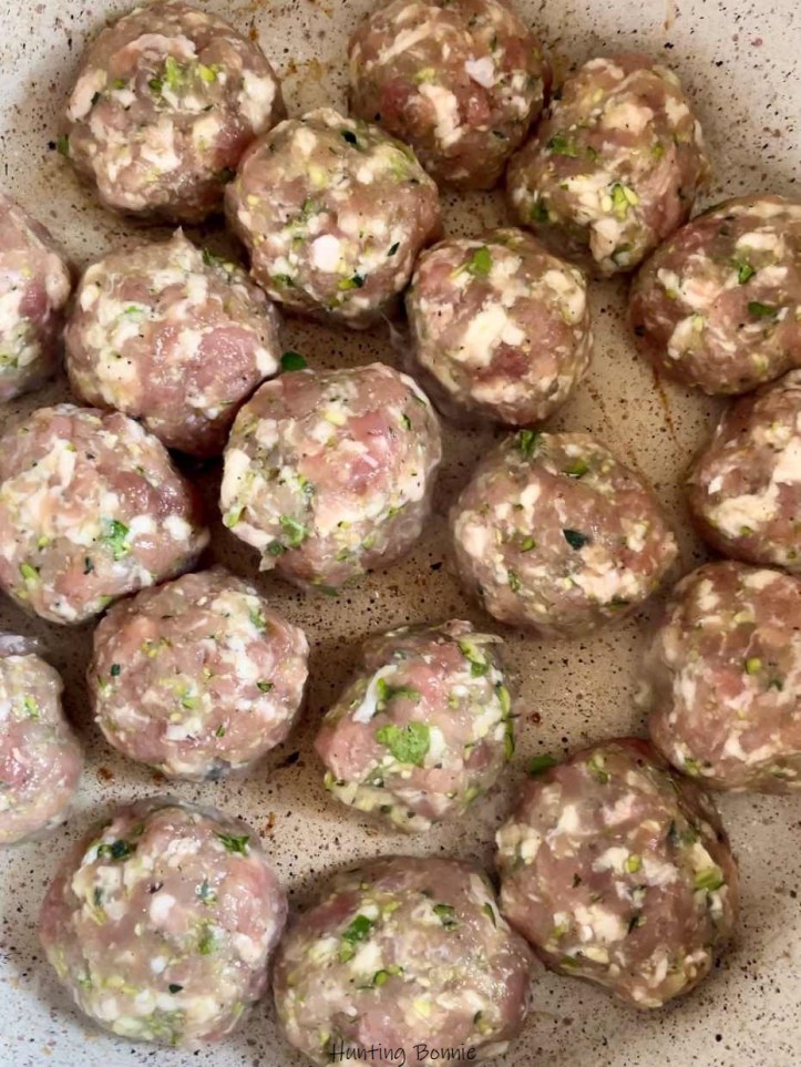 Saisie des boulettes de la Potée de Printemps