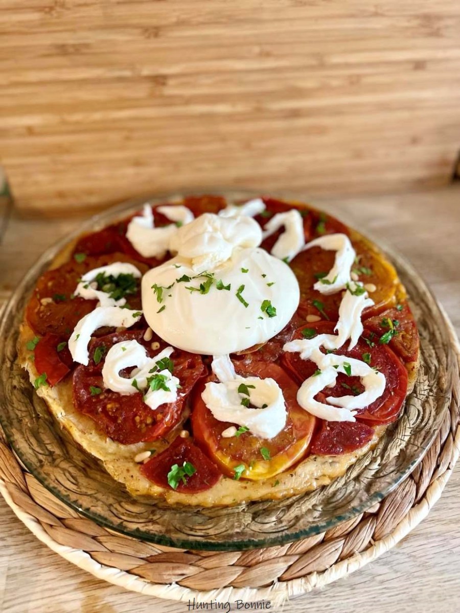 TARTE TATIN de TOMATES, Burrata et Mozzarella tressée