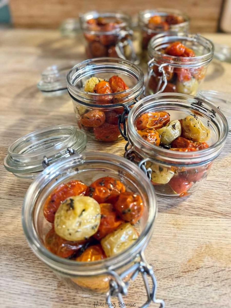 TOMATES CERISES CONFITES (en bocaux ou pas)