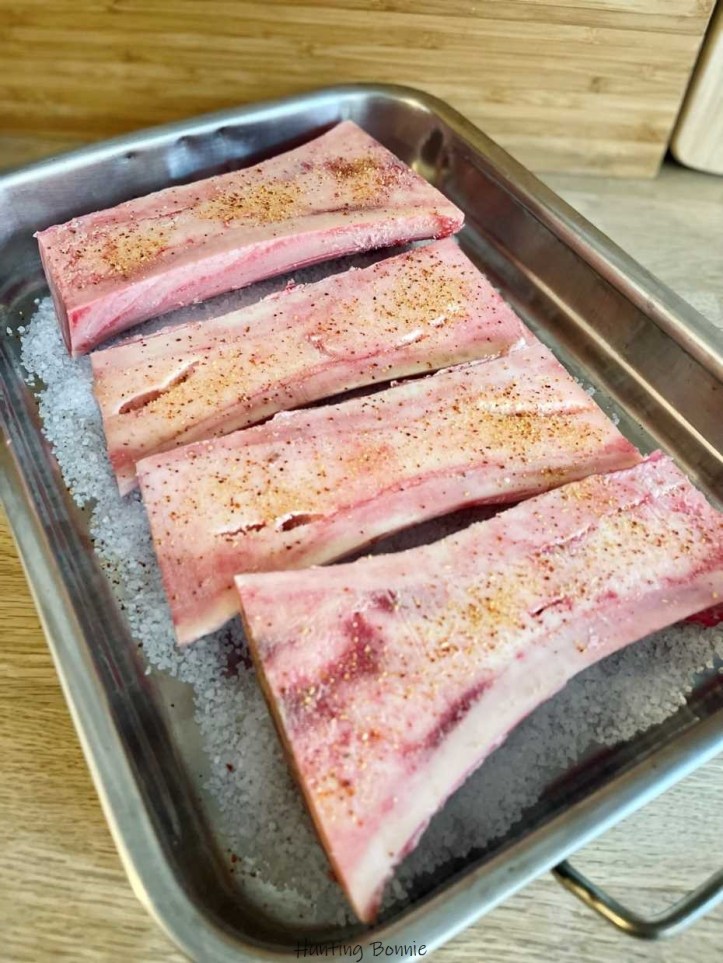 Préparation des os à moelle