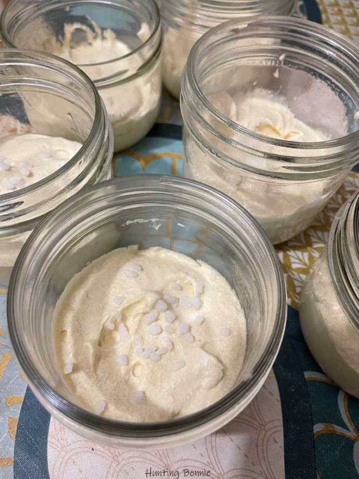 Préparation Quatre quarts en bocaux