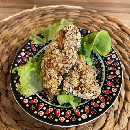TENDERS de POULET aux flocons d'avoine au four