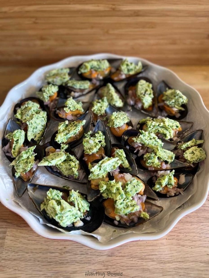 Moules farcies avant cuisson