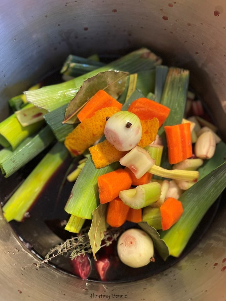 Début de la marinade