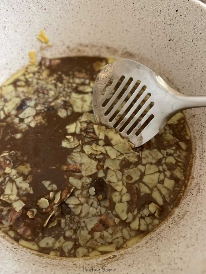 Dégraisser le lendemain avant la 2eme cuisson