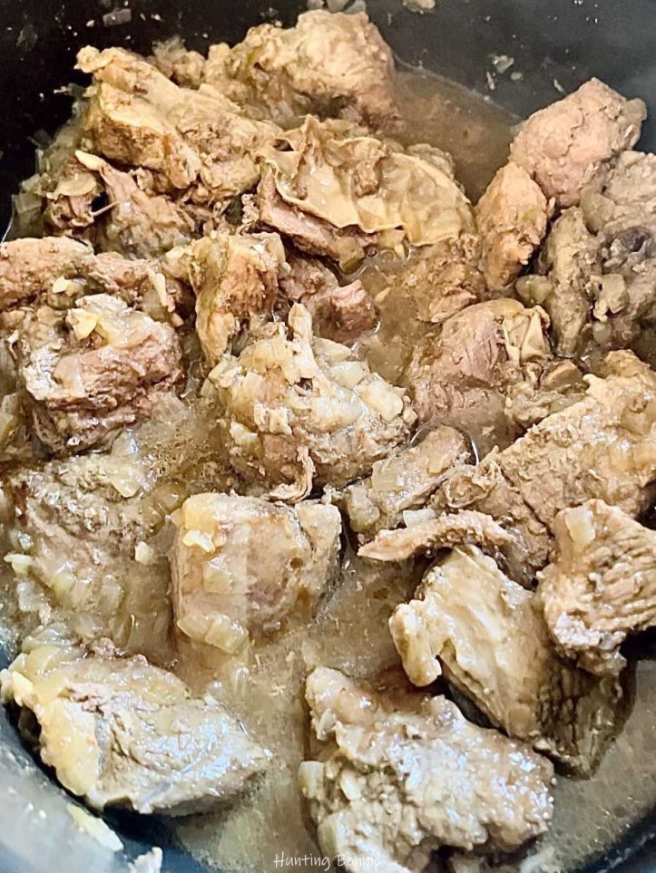 Préparation de la Blanquette de Veau au lait de Coco