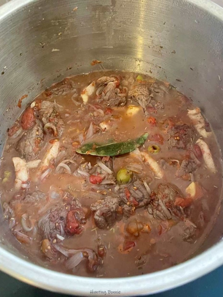 Avant le début de la cuisson - Estouffade Provençale Express Recette Autocuiseur