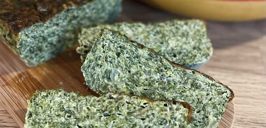 Terrine d'épinards à la faisselle