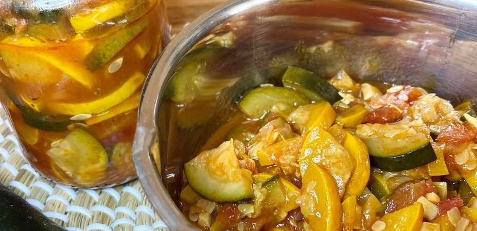 Courgettes à la tomate en bocaux (ou pas) - Stérilisation