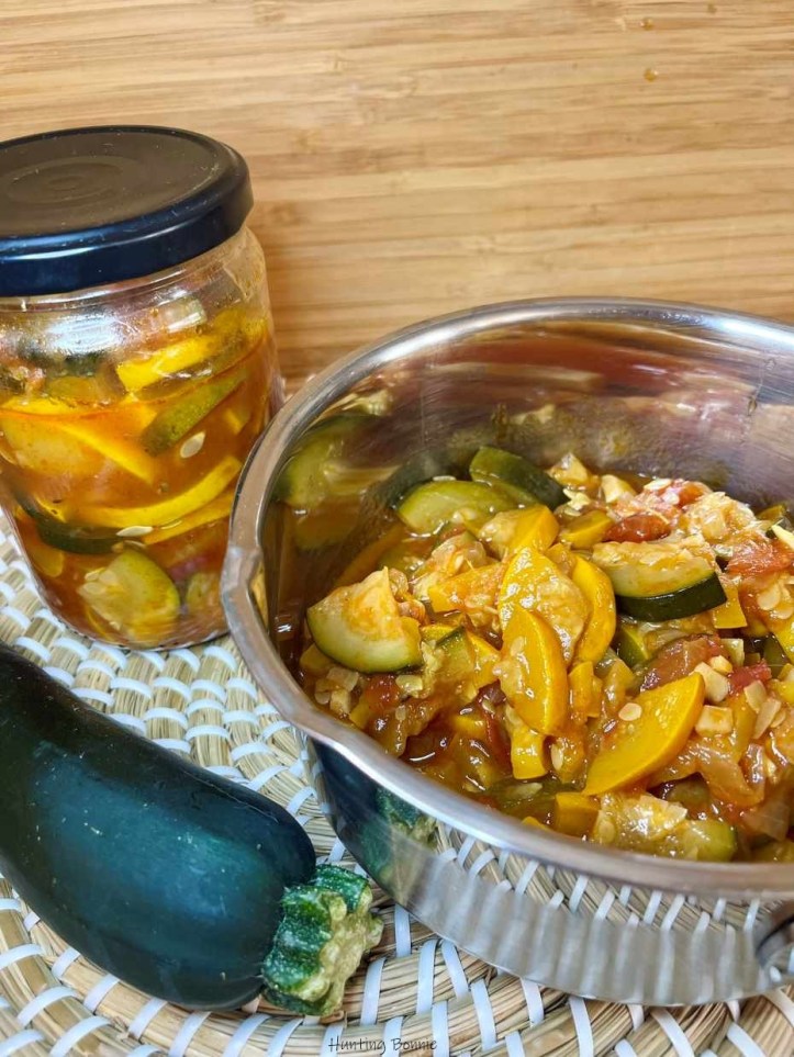 Courgettes à la tomate en bocaux (ou pas) - Stérilisation