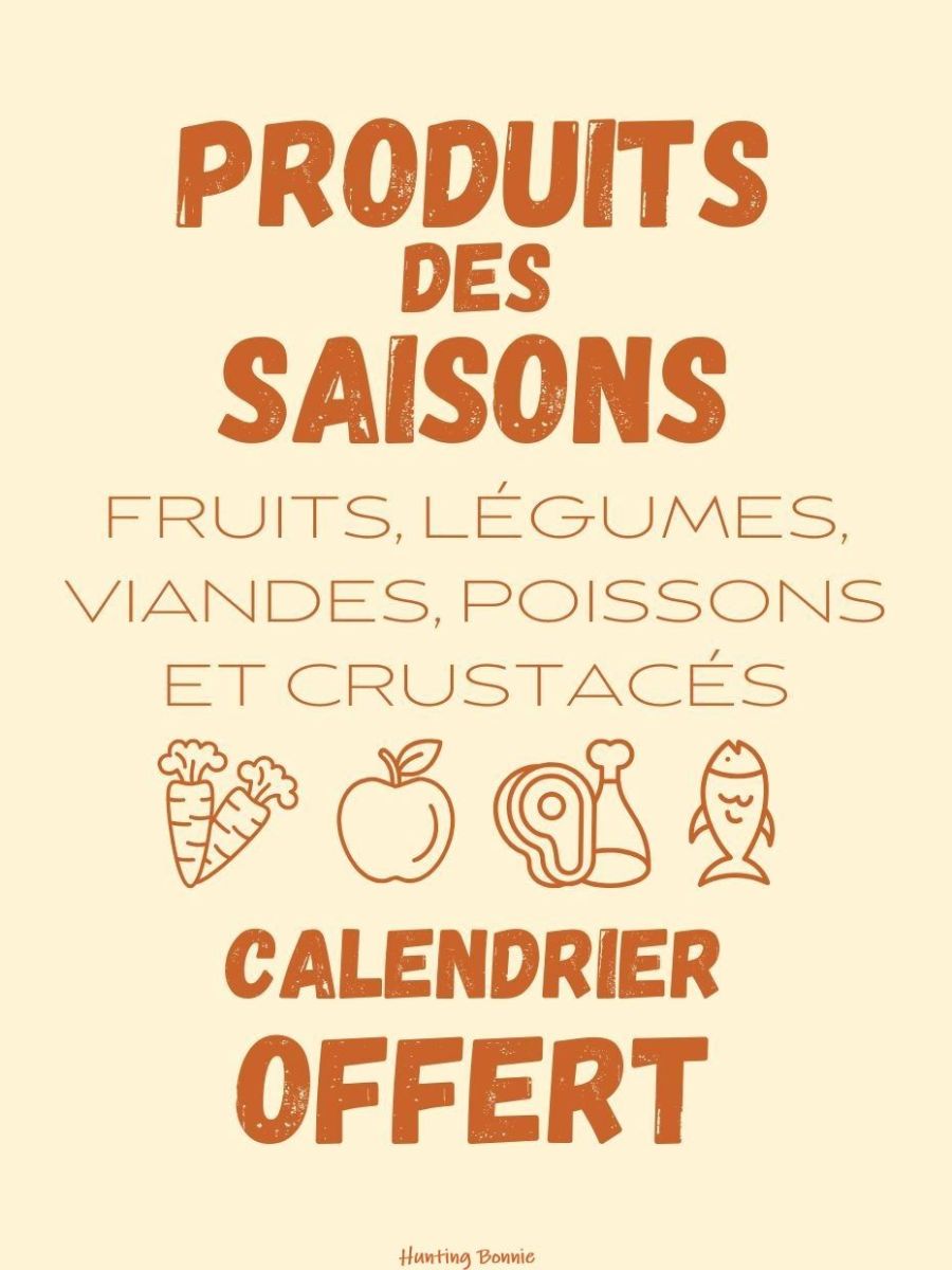 Calendrier des Produits de Saison à Télécharger Gratuitement