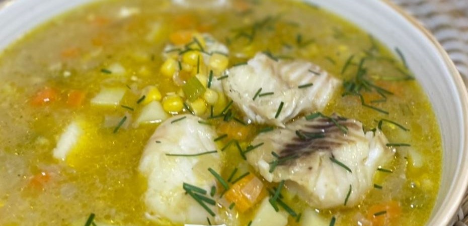 Soupe de Maïs au Cabillaud