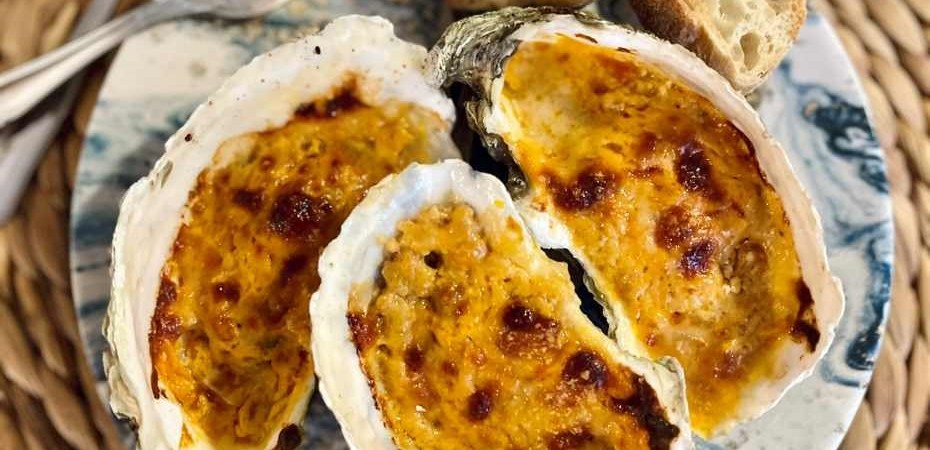 Huitres gratinées au Chorizo et Parmesan