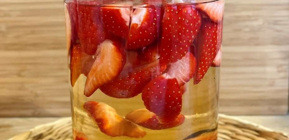 Macération Rhum arrangé fraise vanille