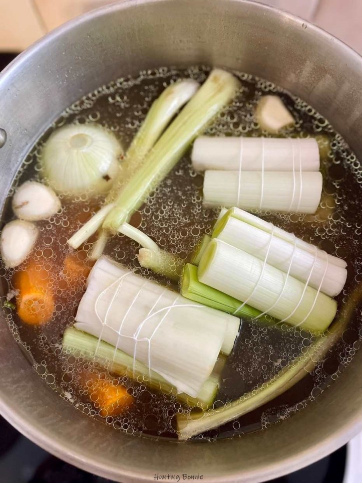 Ajout des légumes pot au feu 