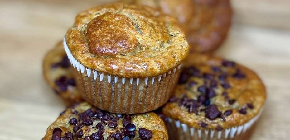 Muffins à la Banane et pépites de Chocolat