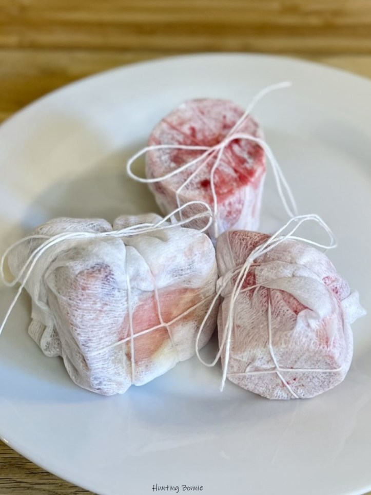 Os à moelle (boeuf) enveloppés dans de la gaze en coton