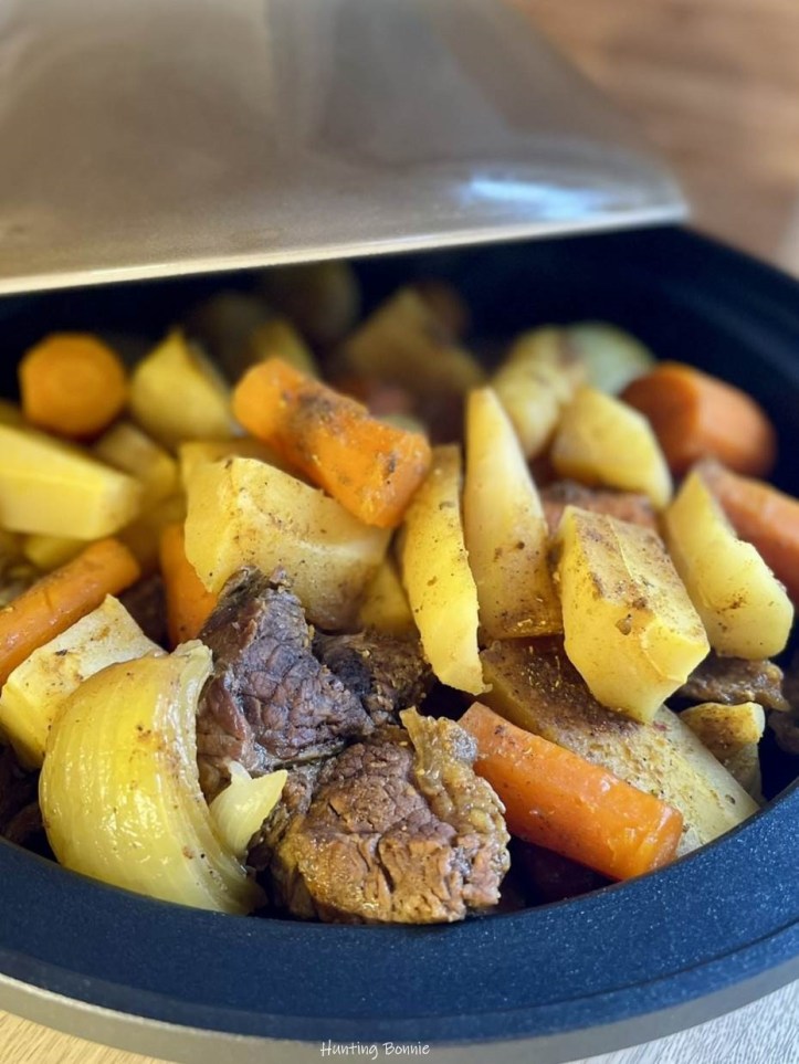 TAJINE DE BŒUF panais carottes et oignons 