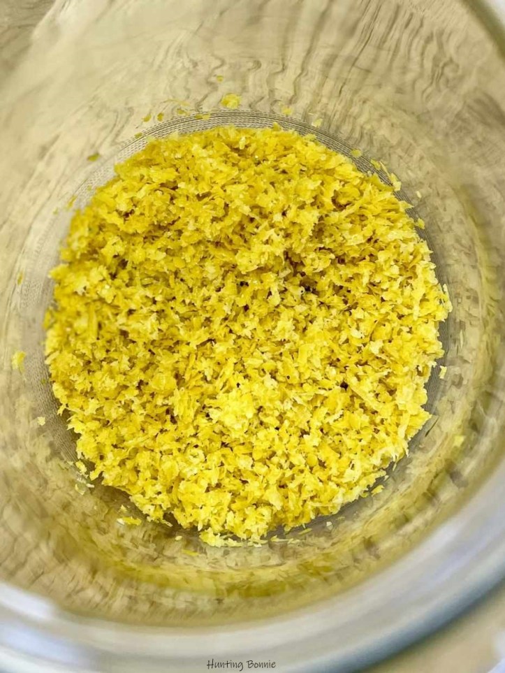 Zeste de citron jaune