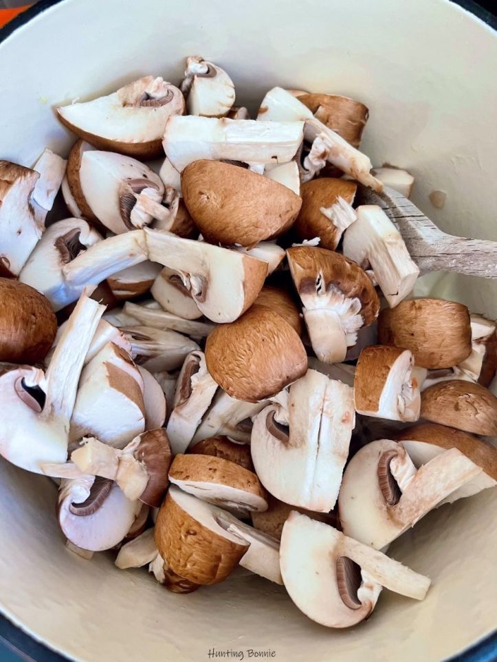 Cuisson des champignons