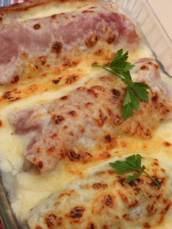 Endives au jambon gratinées
