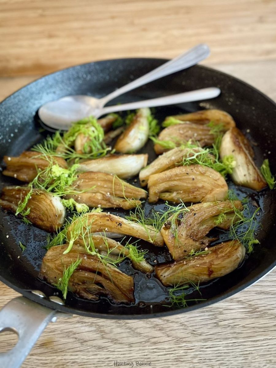 Fenouil braisé à l&rsquo;huile d&rsquo;olive et au vinaigre balsamique blanc