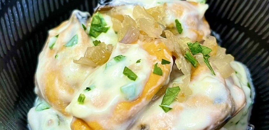 MOULES à la crème, échalote et persil