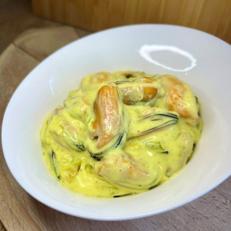 MOULES sauce curry à la crème
