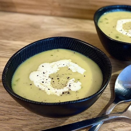 Velouté de poireaux et pommes de terre