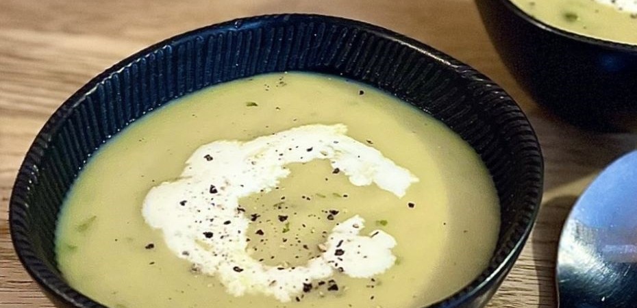 Velouté de poireaux et pommes de terre