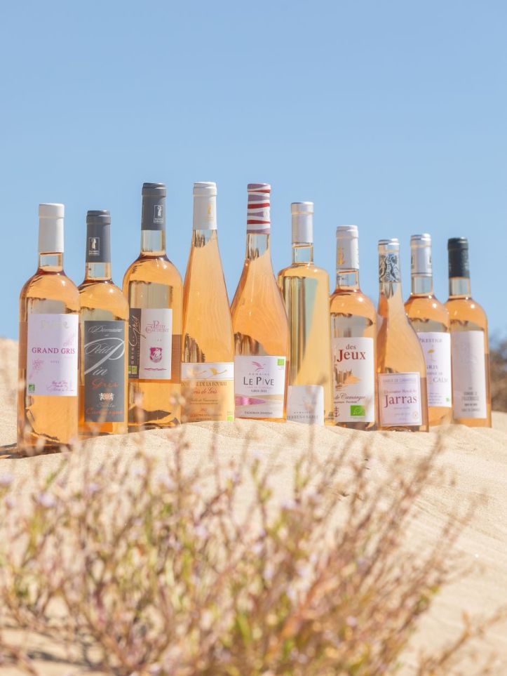 Rosés Sable de Camargue _ Crédit photo Vins Sable de Camargue Laurent REBELLE
