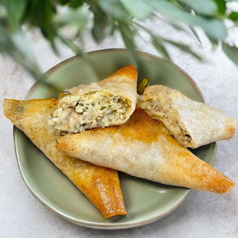 Bricks au thon et pommes de terre