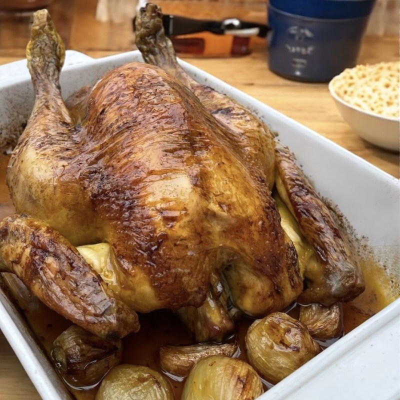 Poulet rôti du dimanche au four