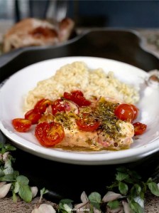 Saumon à la provençale au four