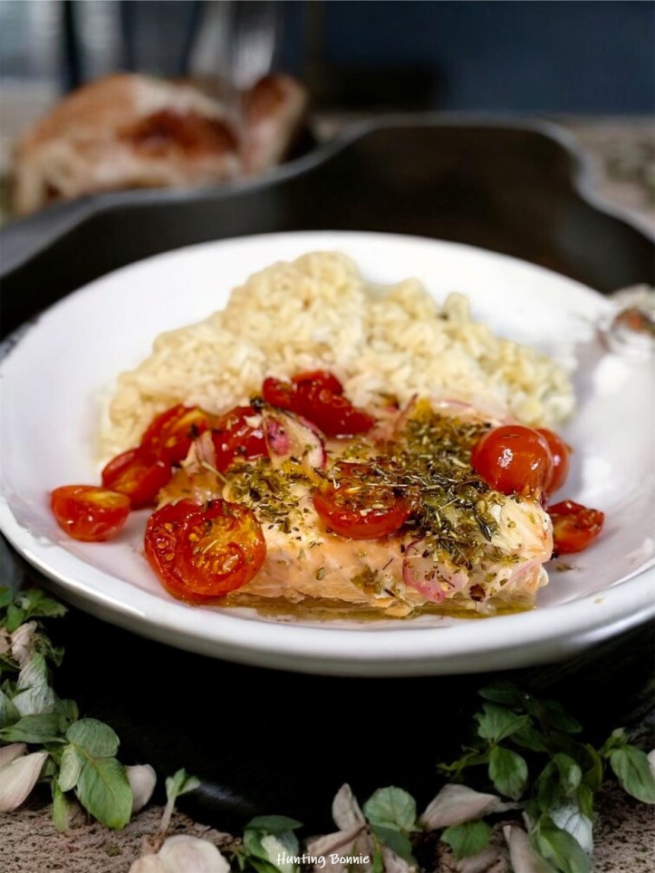 Saumon à la provençale au four