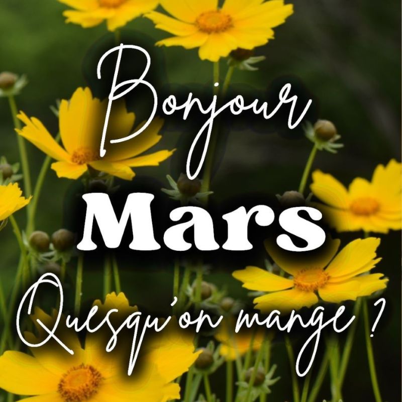 Bonjour Mars 2026 !