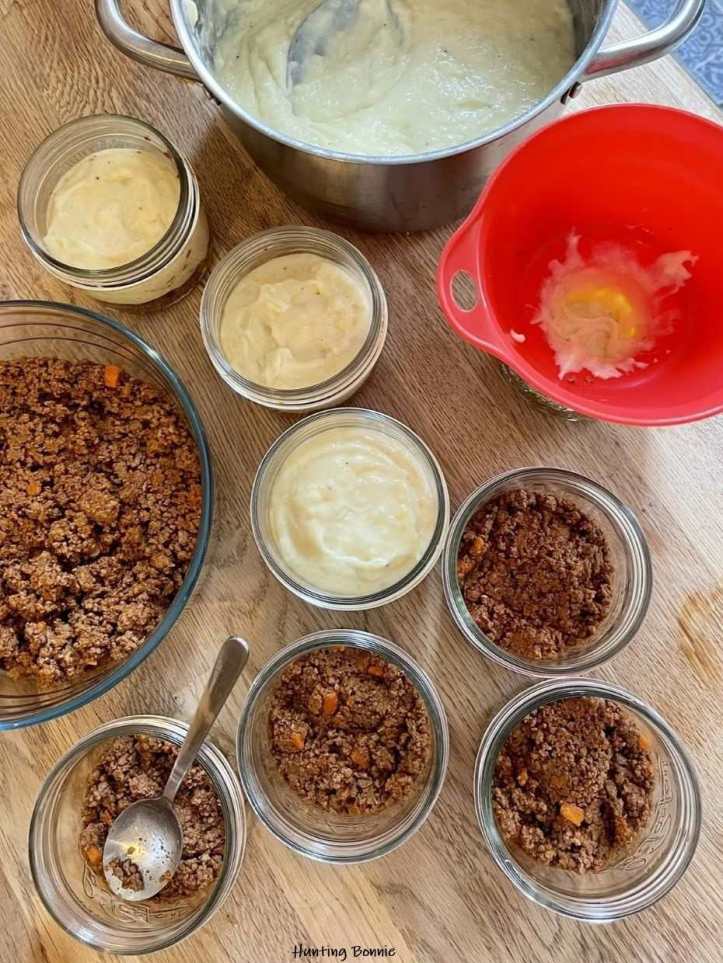 Mise en Bocaux du Hachis parmentier