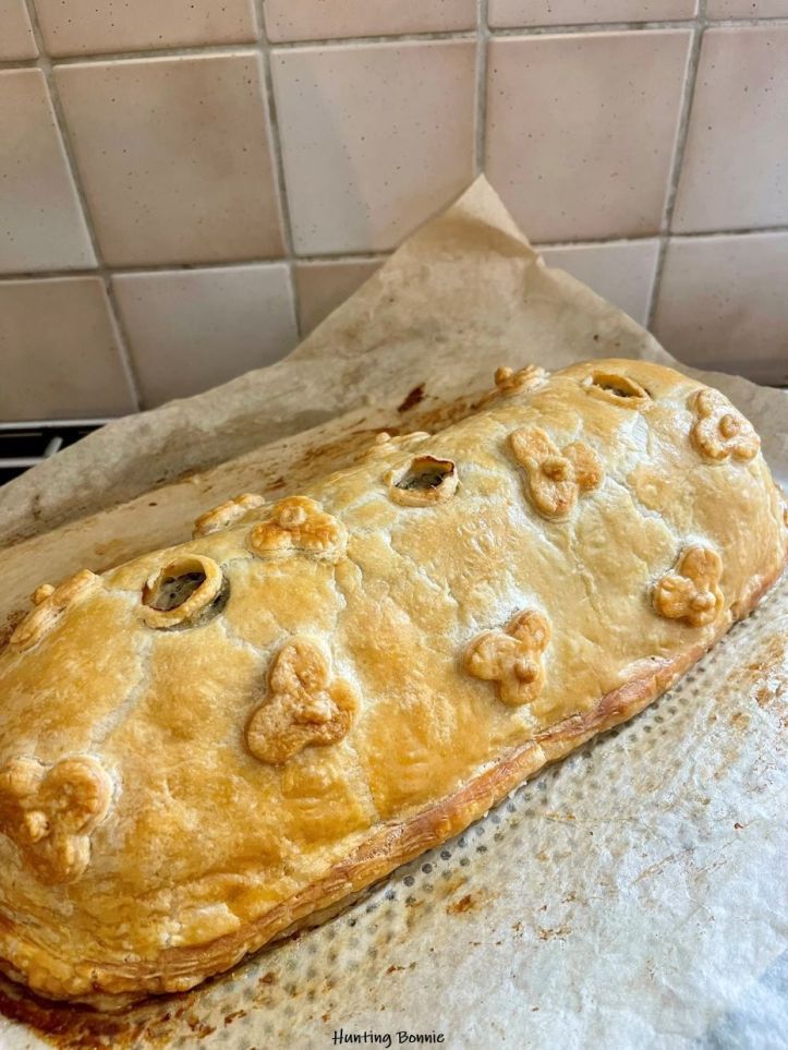 Pâté de Pâques à la sortie du four