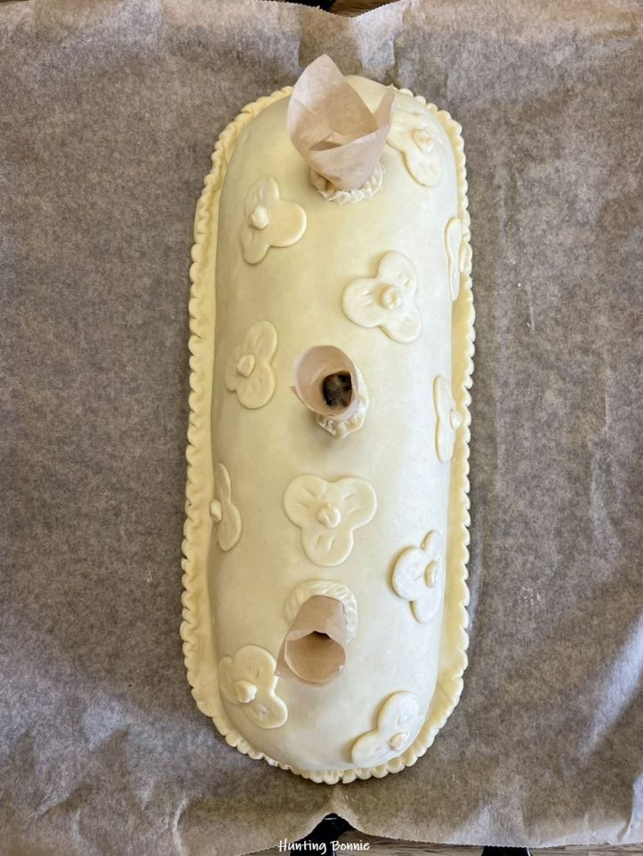 Pâté de Pâques avant cuisson