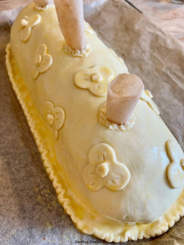 Pâté de Pâques avant cuisson