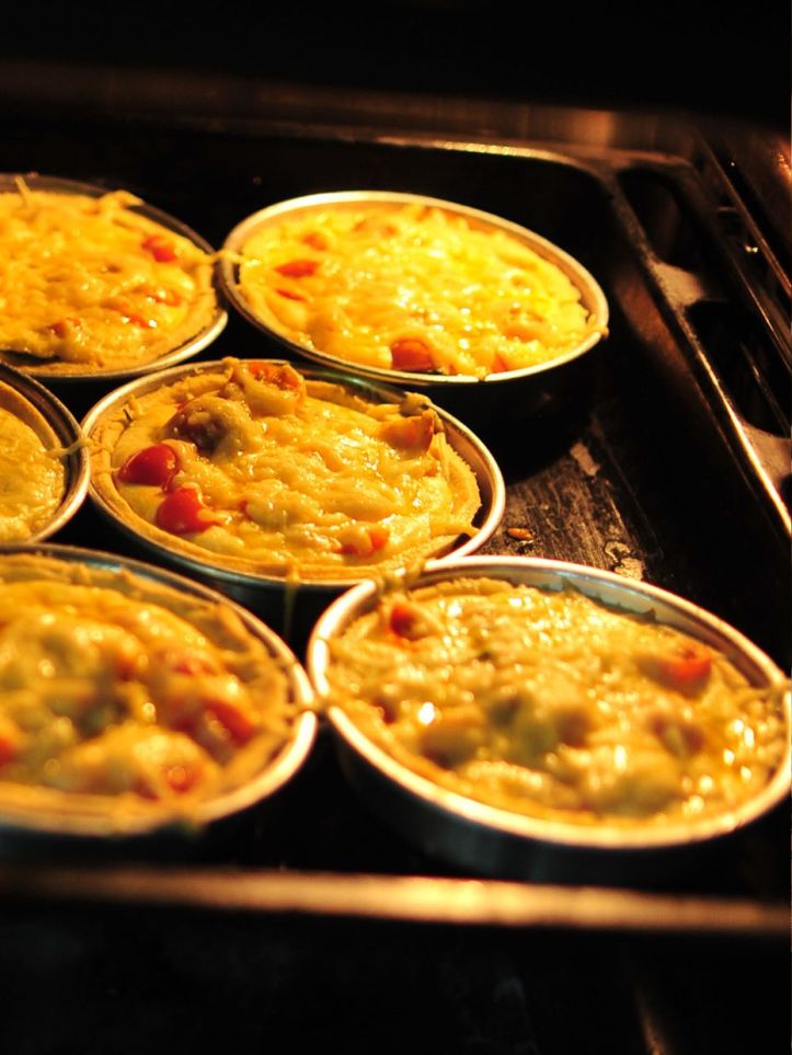 Quiches au four