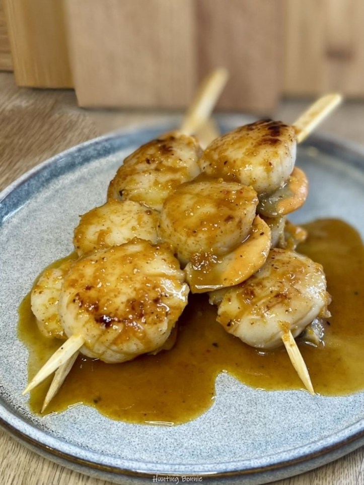 Saint-Jacques poêlées aux clémentines et miel