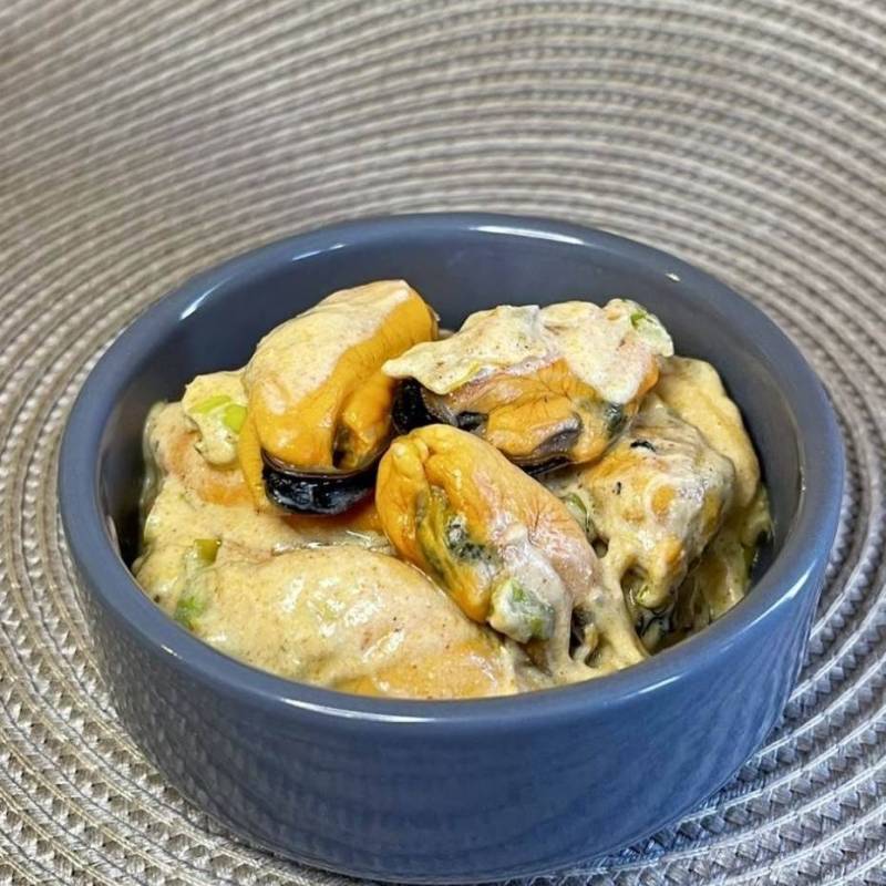Moules à la crème et paprika fumé
