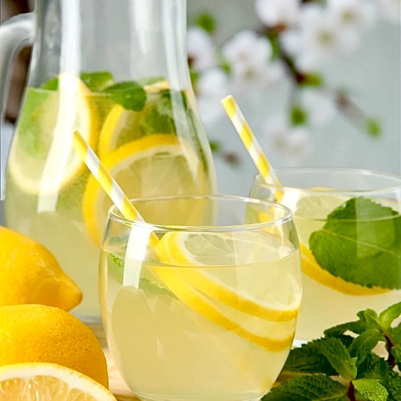 Sirop de citron et menthe maison