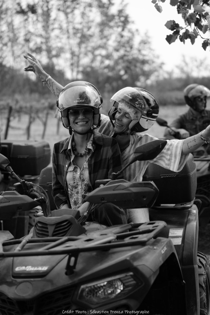 Toujours En quad + une Bonnie et sa copine Gaëlle sur le Domaine du Petit Chaumont