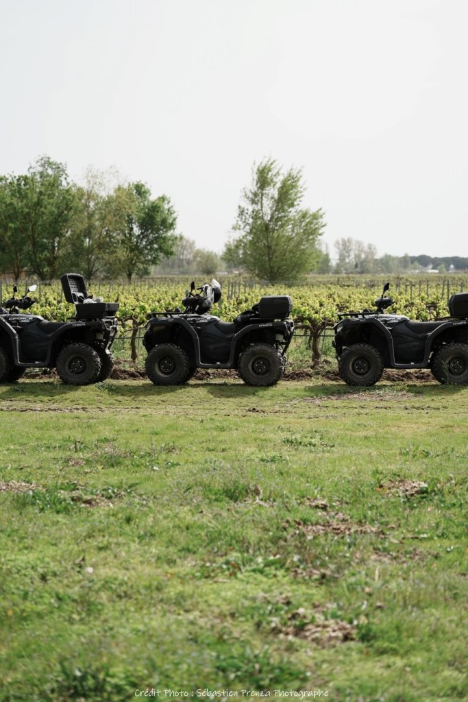 En quad sur le Domaine du Petit Chaumont