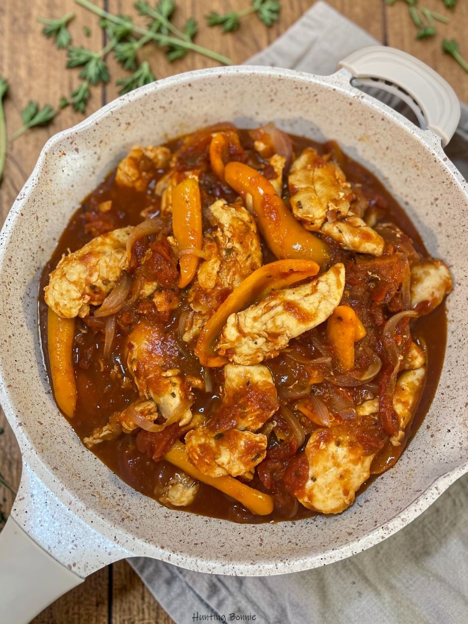 Poulet basquaise rapide